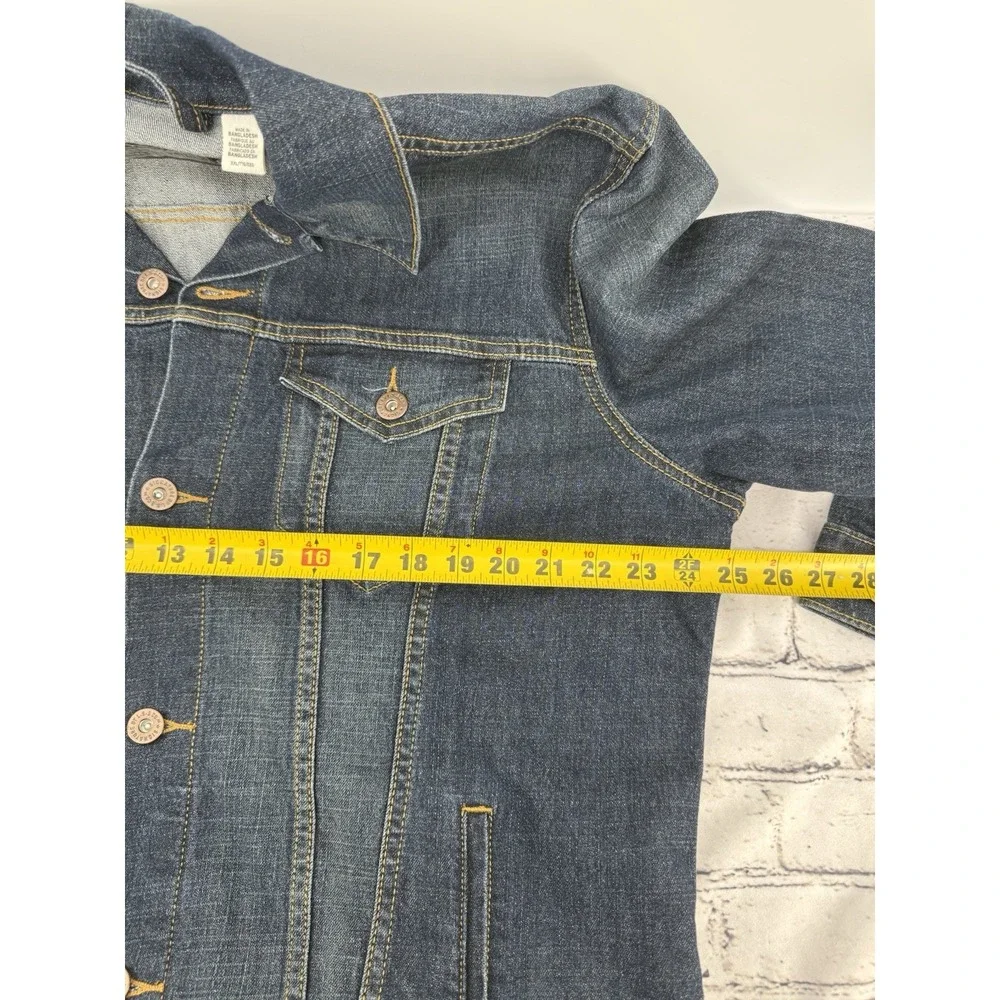 Levi's Strauss Signature‎ Gold Men's Denim Trucker Jacket Size 2XL Dark Wash